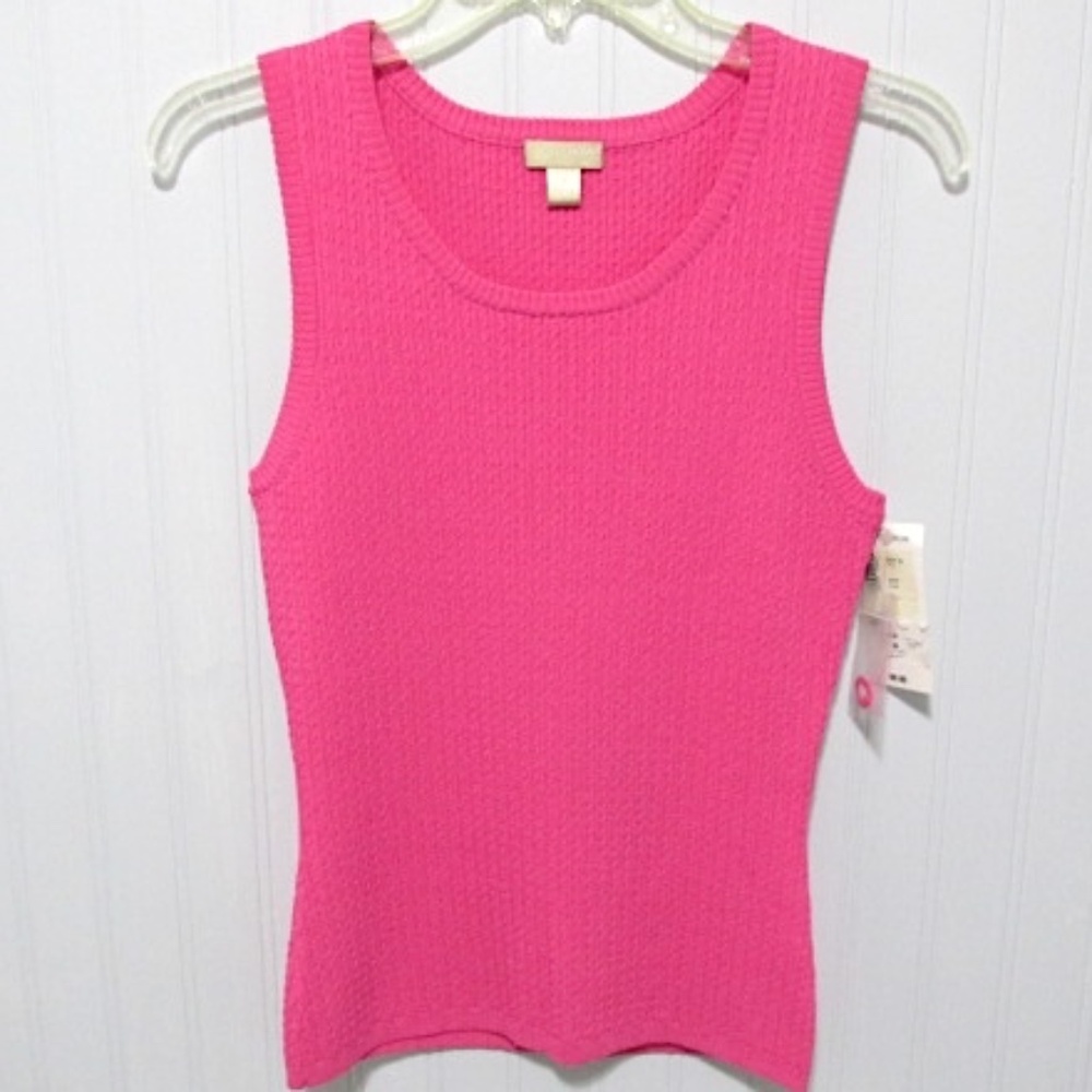 Nordstrom Hot Pink Ribbed Tank Top